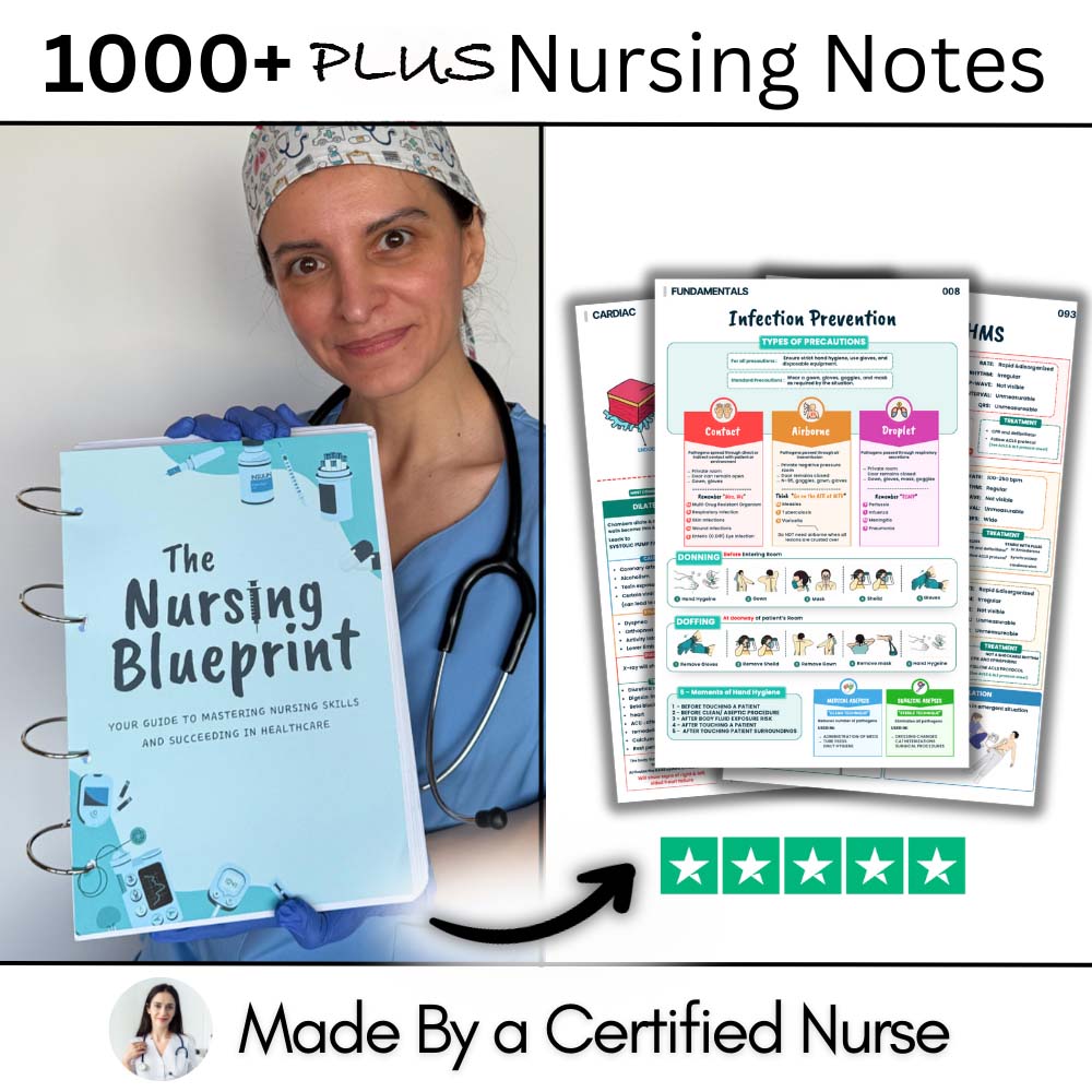 The Nursing Blueprint (1000+ Nursing Notes)-(50%OFF)