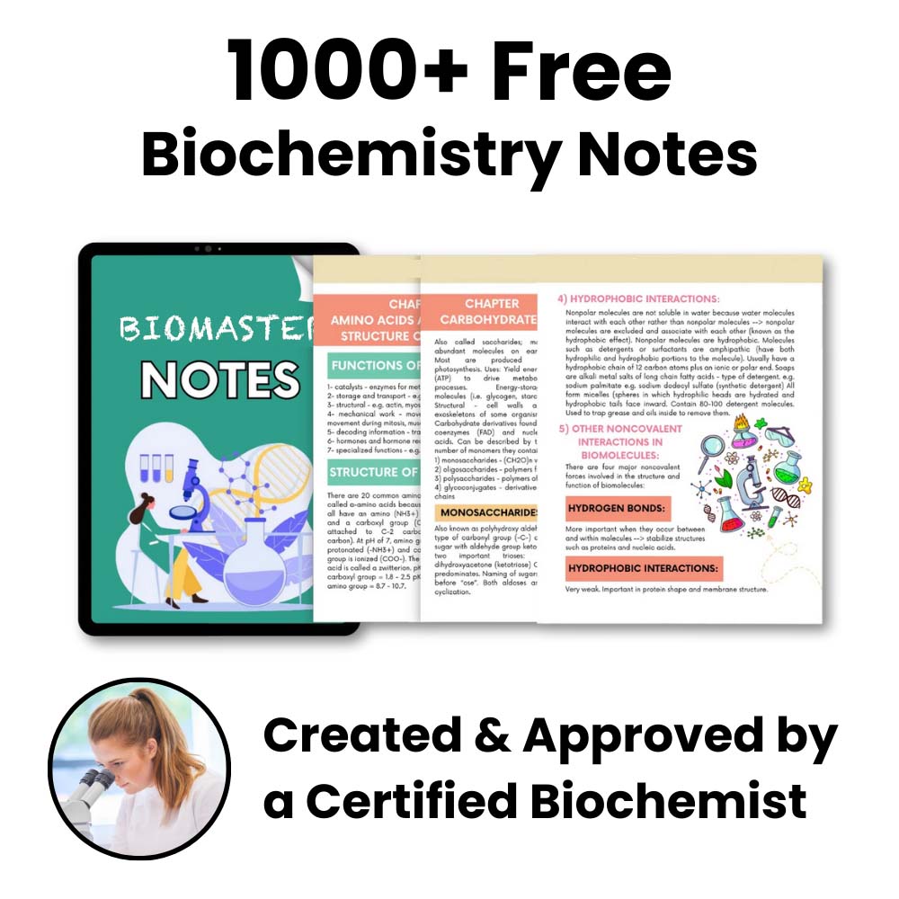 BioMaster Notes - 1000+ Biochemistry Study Essentials-(50% OFF)