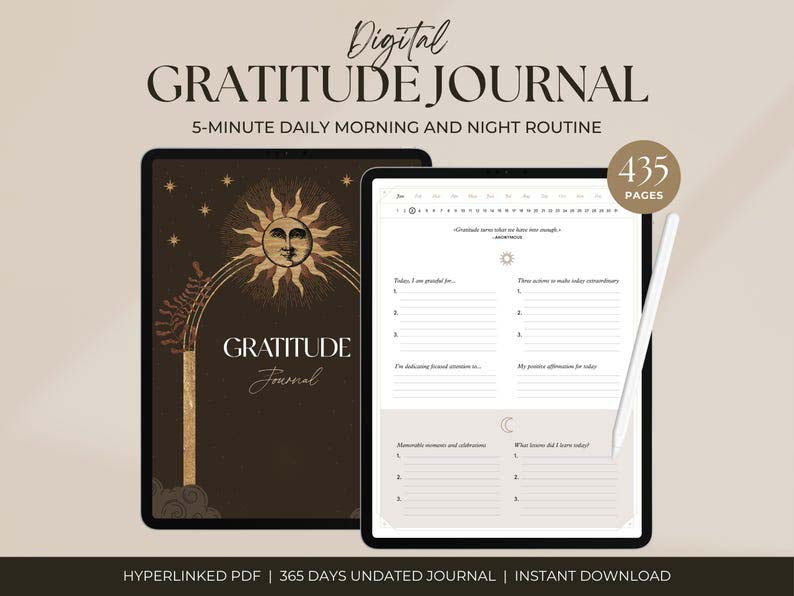 Digital Gratitude & Mindfulness Journal - (50% OFF)