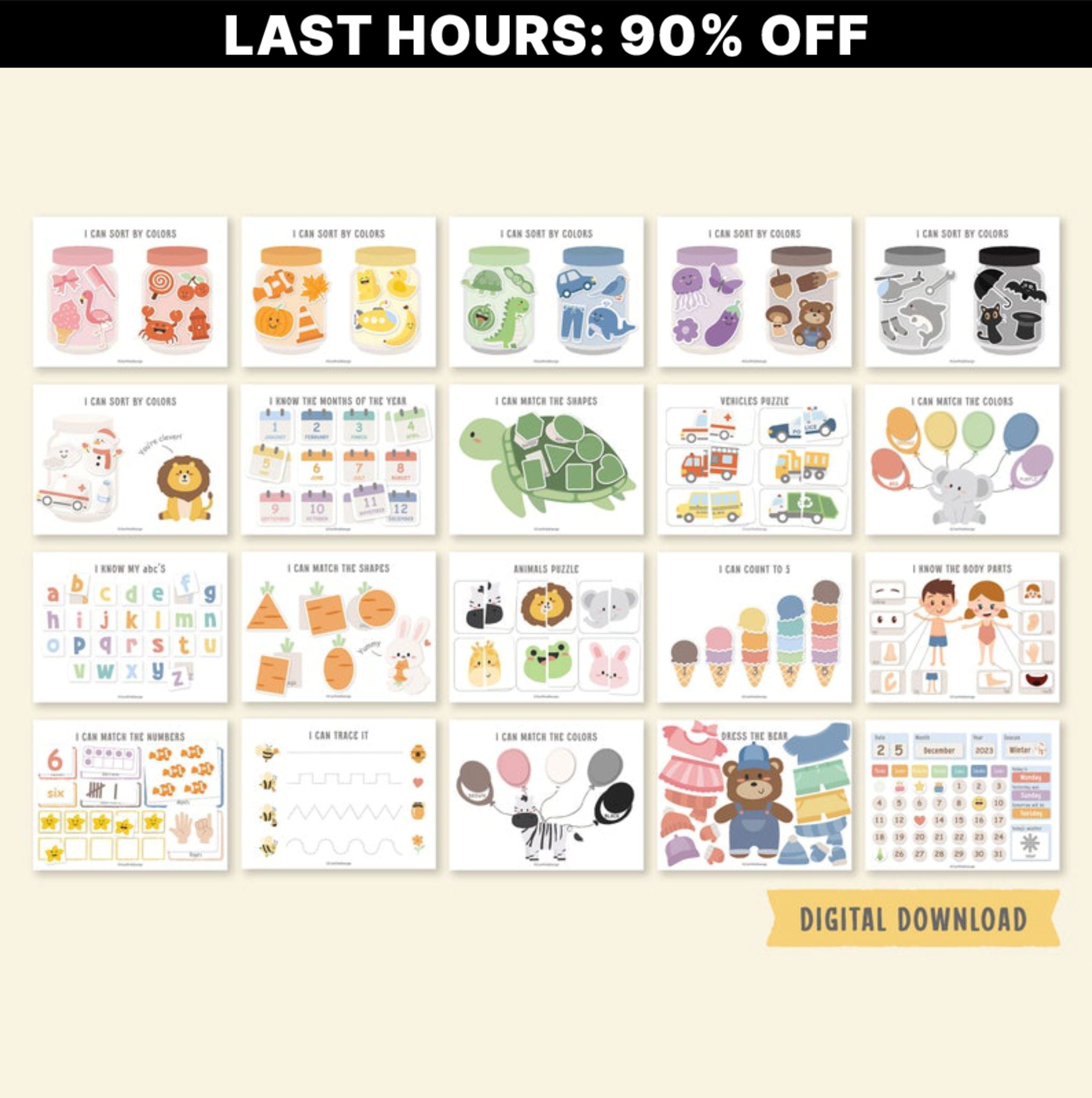 TODDLER BUSY BOOK - 81 Pages ONE TIME OFFER!