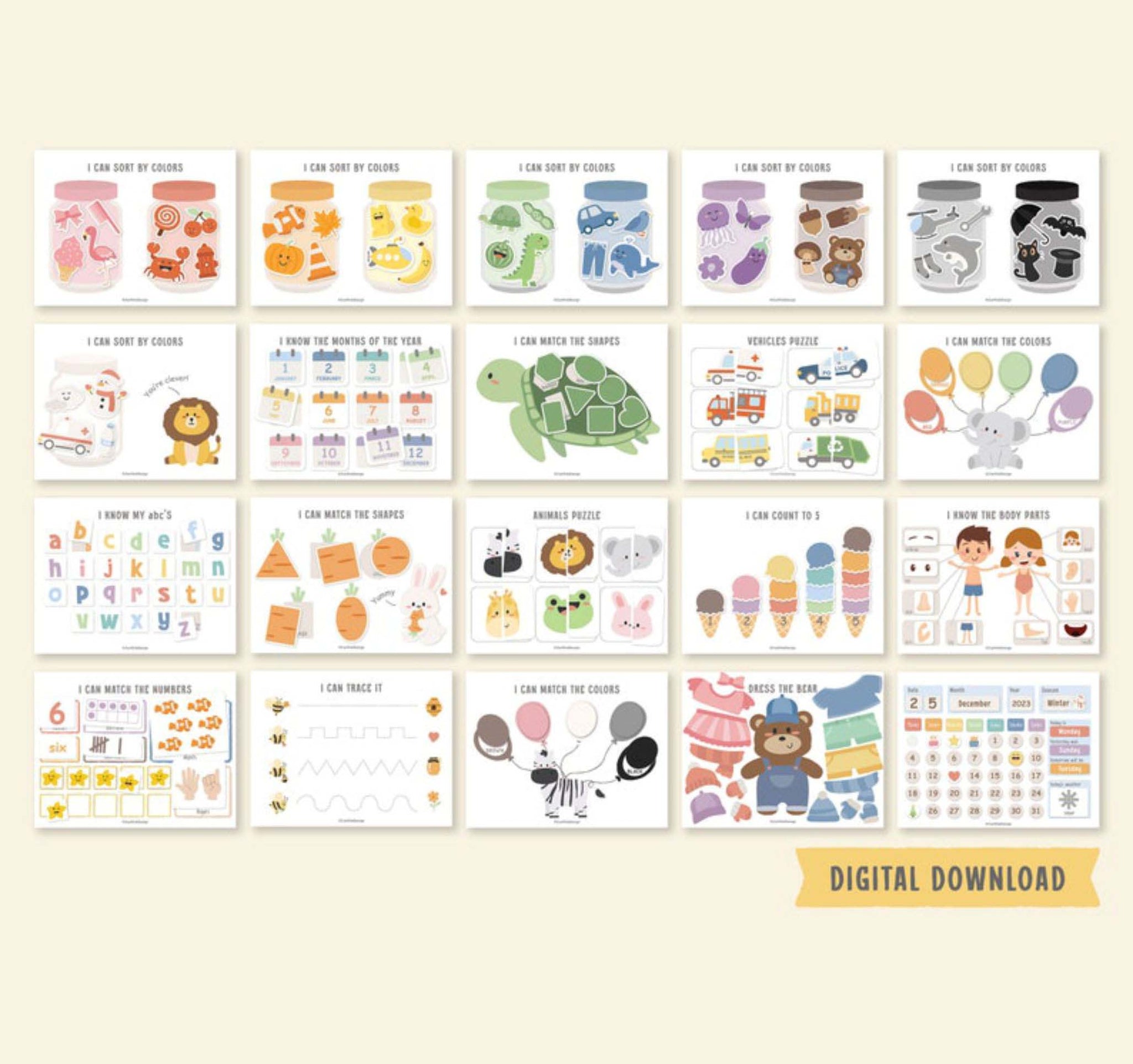 TODDLER BUSY BOOK - 81 Pages-(50%OFF)