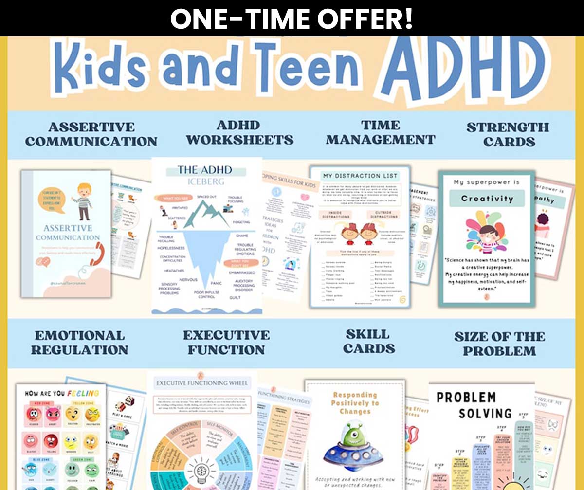Kids and Teen ADHD - ONE TIME OFFER!