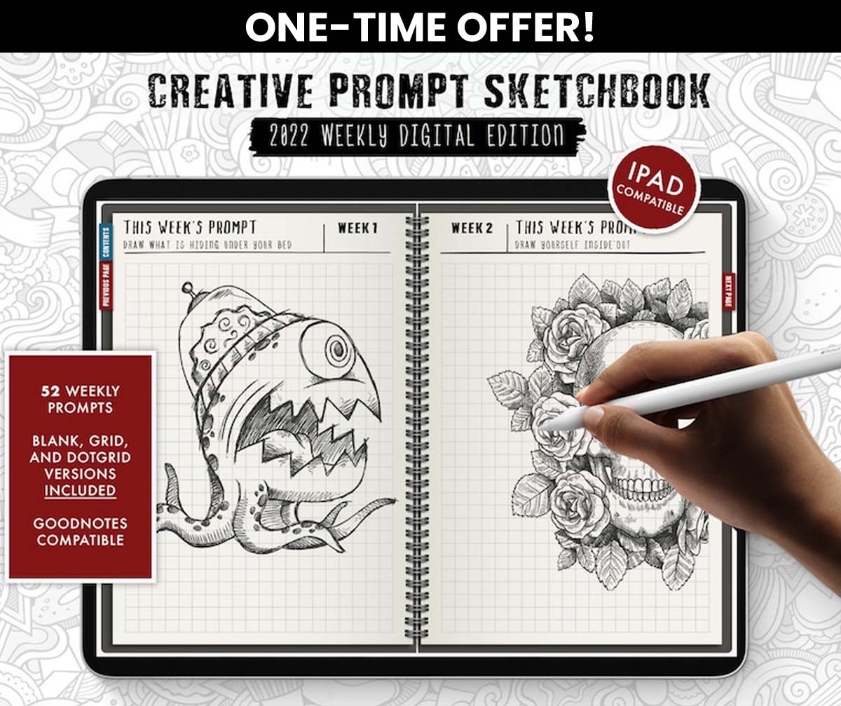 Weekly Digital Sketchbook  - ONE TIME OFFER!