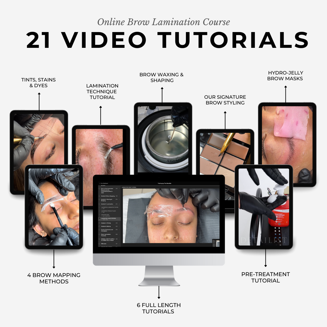 Brow Lamination, Tinting & Waxing Online Course-(50%OFF)
