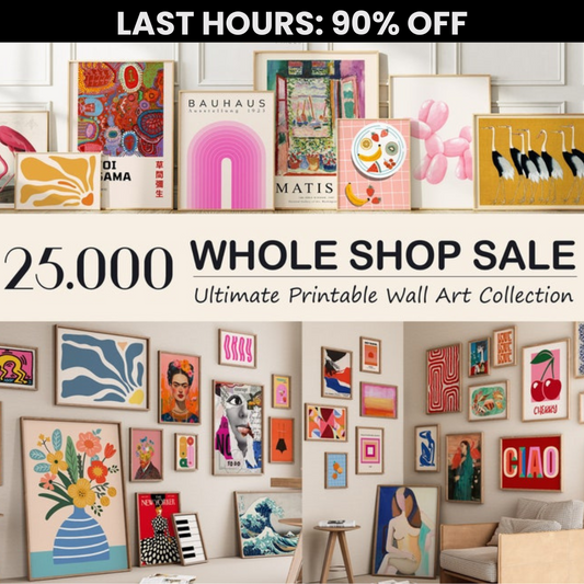The 25,000 Mega Bundle Wall Art - (90% OFF)