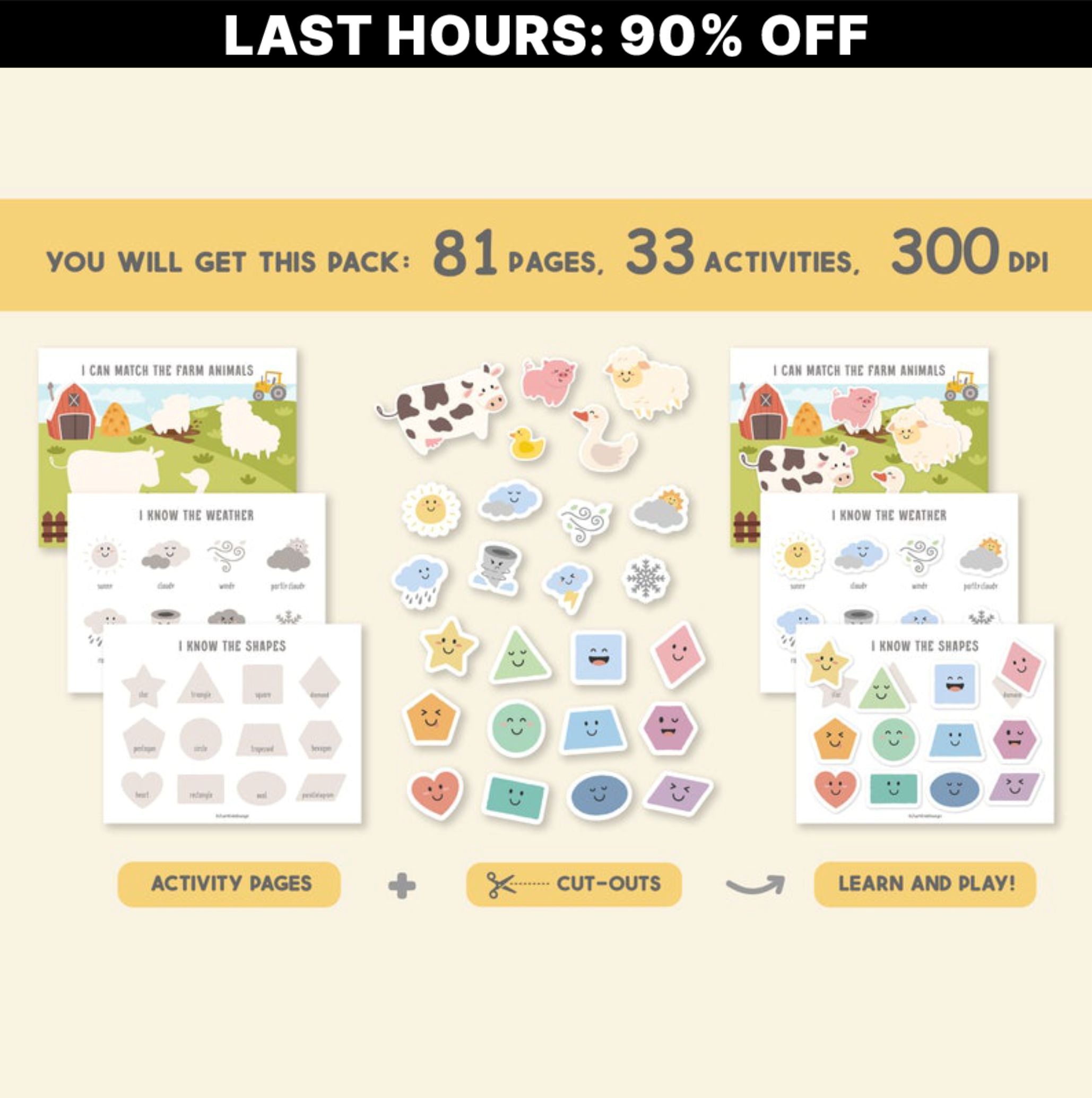 TODDLER BUSY BOOK - 81 Pages ONE TIME OFFER!