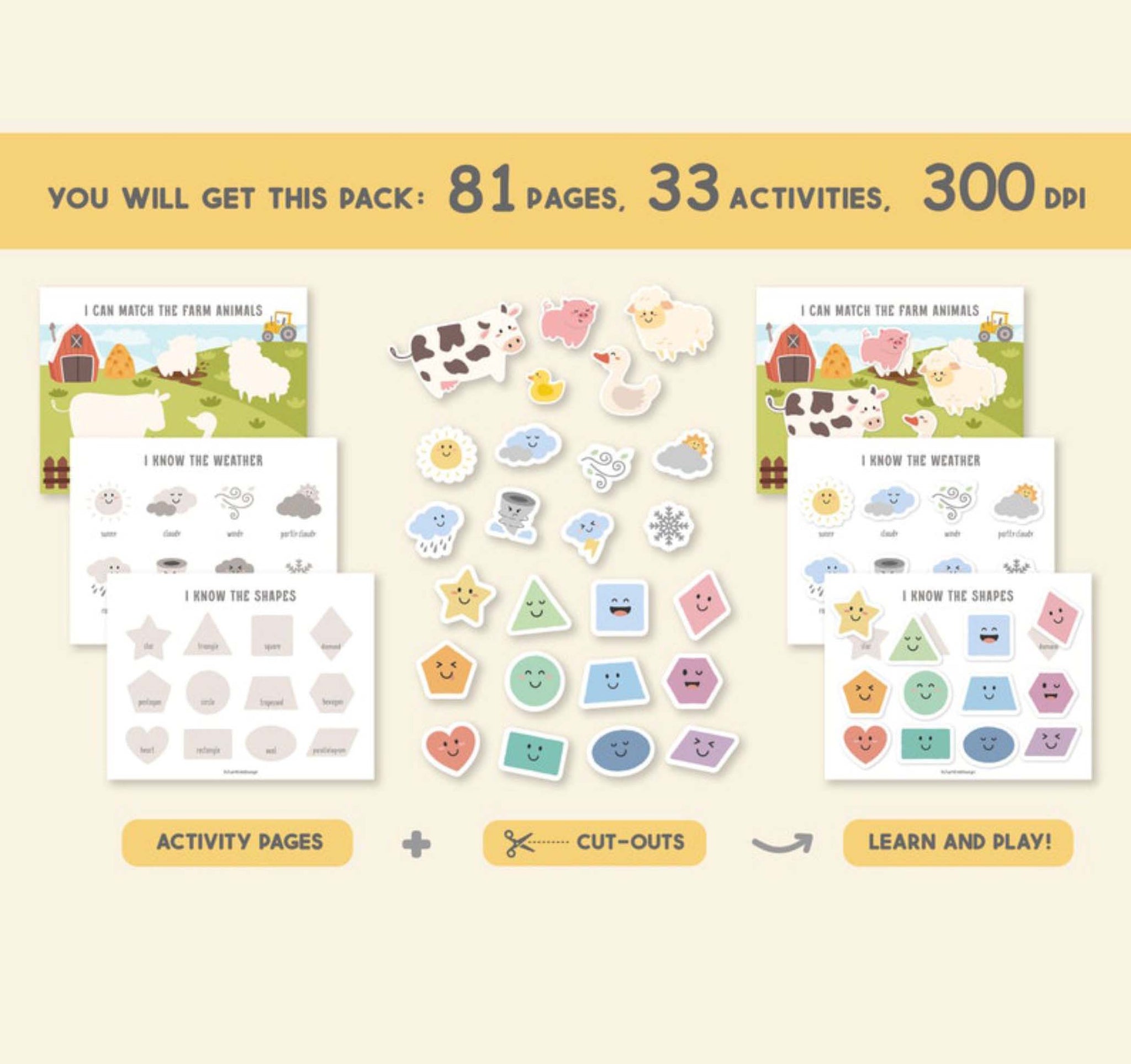 TODDLER BUSY BOOK - 81 Pages-(50%OFF)
