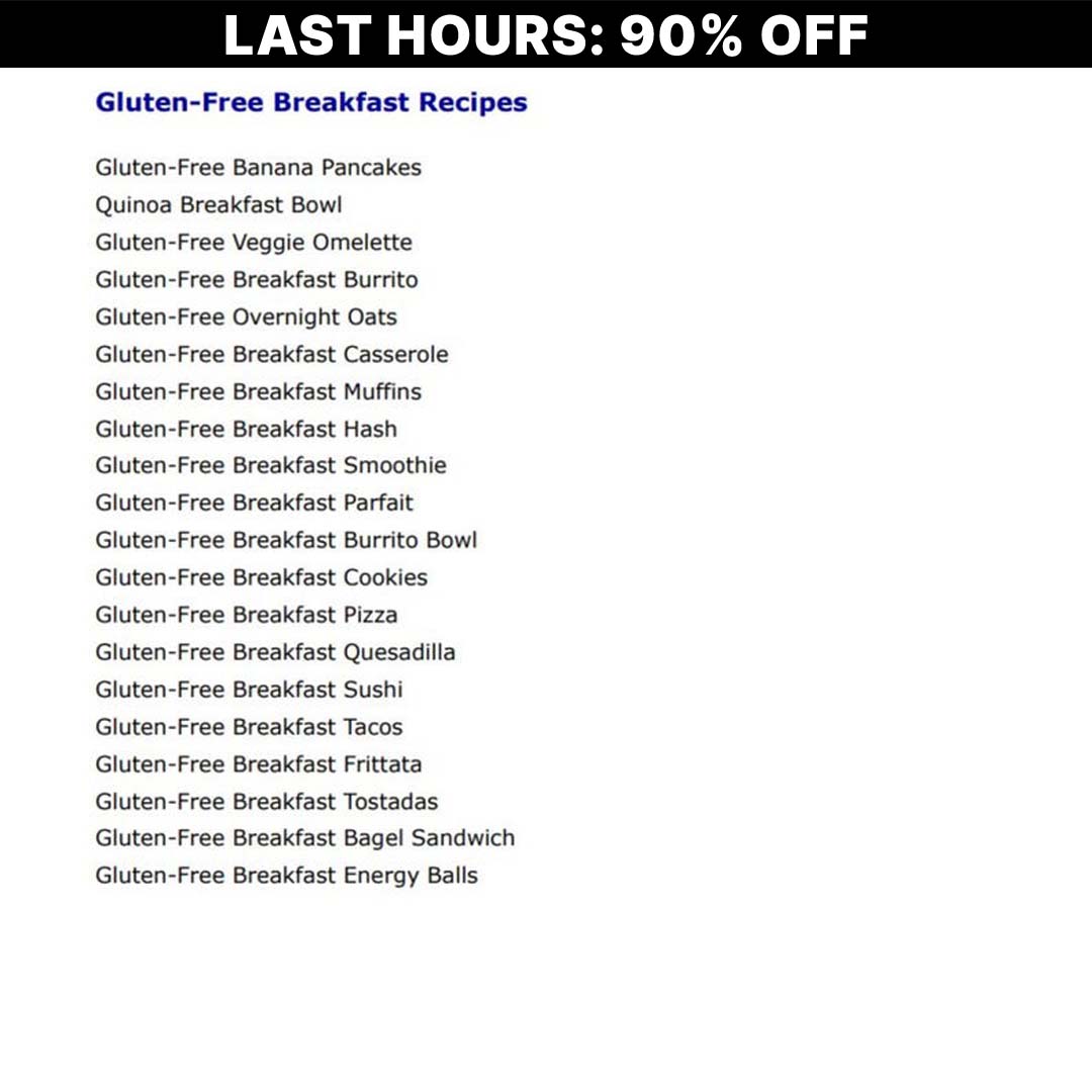 FlavorFreedom - 100 Delicious Gluten-Free Recipes-(90%OFF)