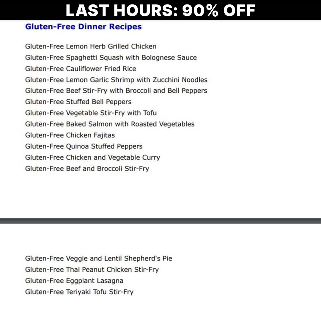 FlavorFreedom - 100 Delicious Gluten-Free Recipes-(90%OFF)