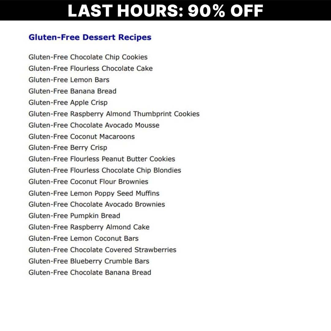 FlavorFreedom - 100 Delicious Gluten-Free Recipes-(90%OFF)