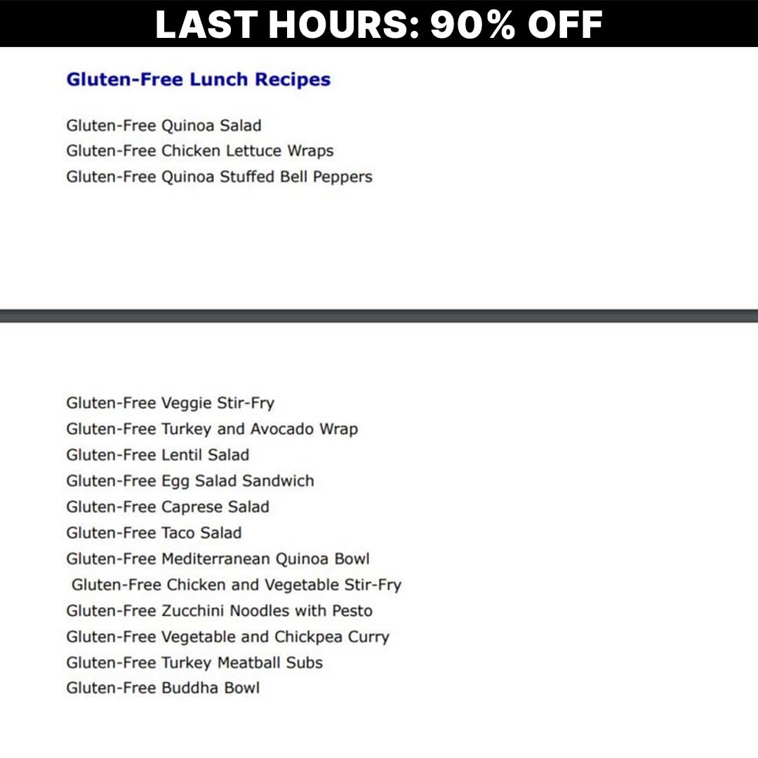 FlavorFreedom - 100 Delicious Gluten-Free Recipes-(90%OFF)