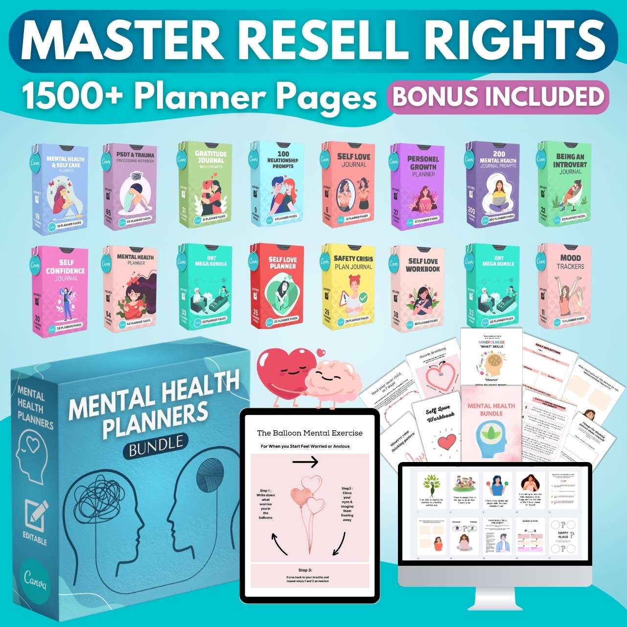 Mental Health Planner Collection-(50%OFF)