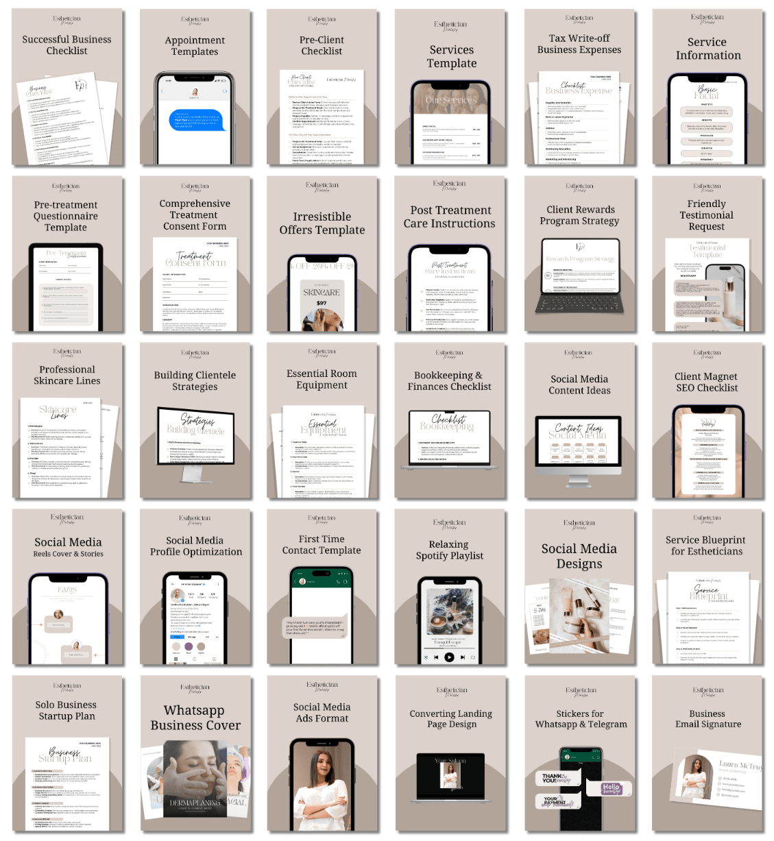 BeautyBoost - Your Ultimate Esthetician Business Toolkit-(50%OFF)