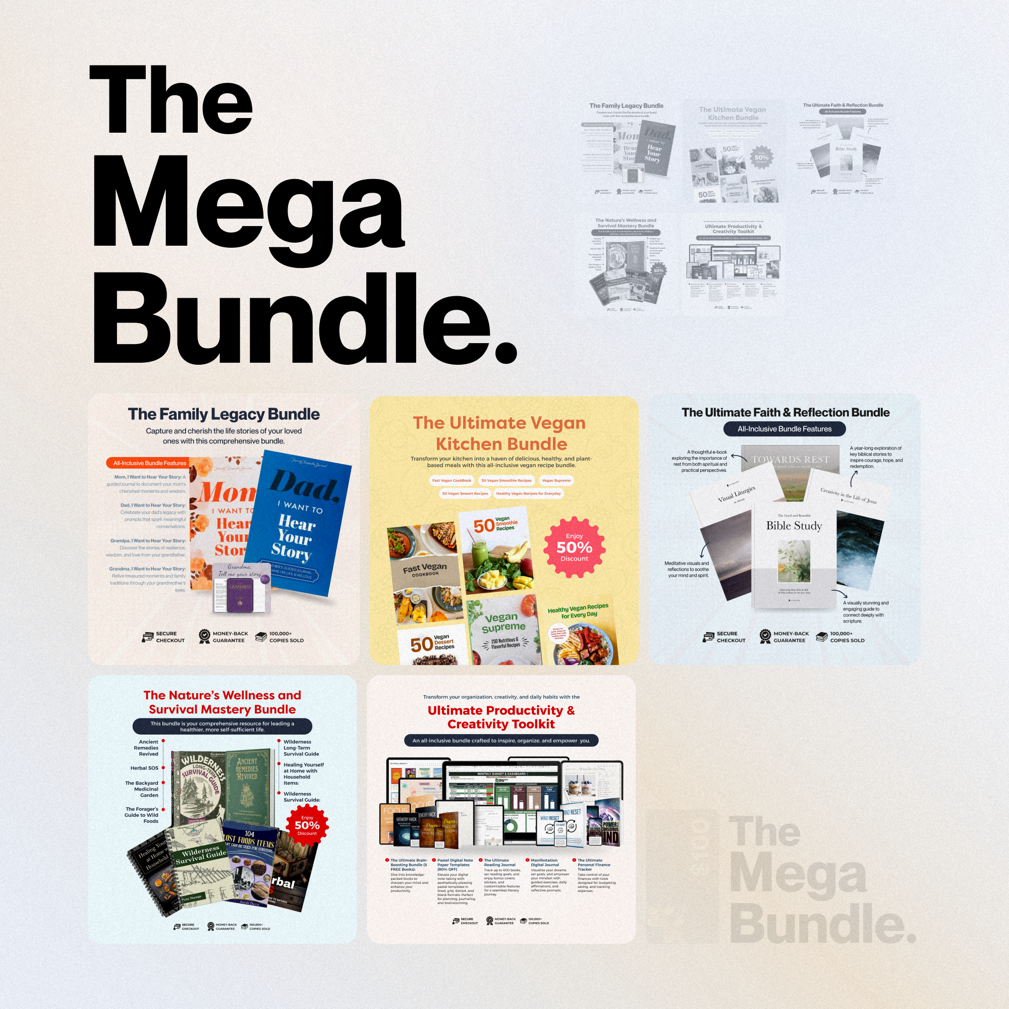 The Mega Bundle (95% OFF + 9 FREE Products)