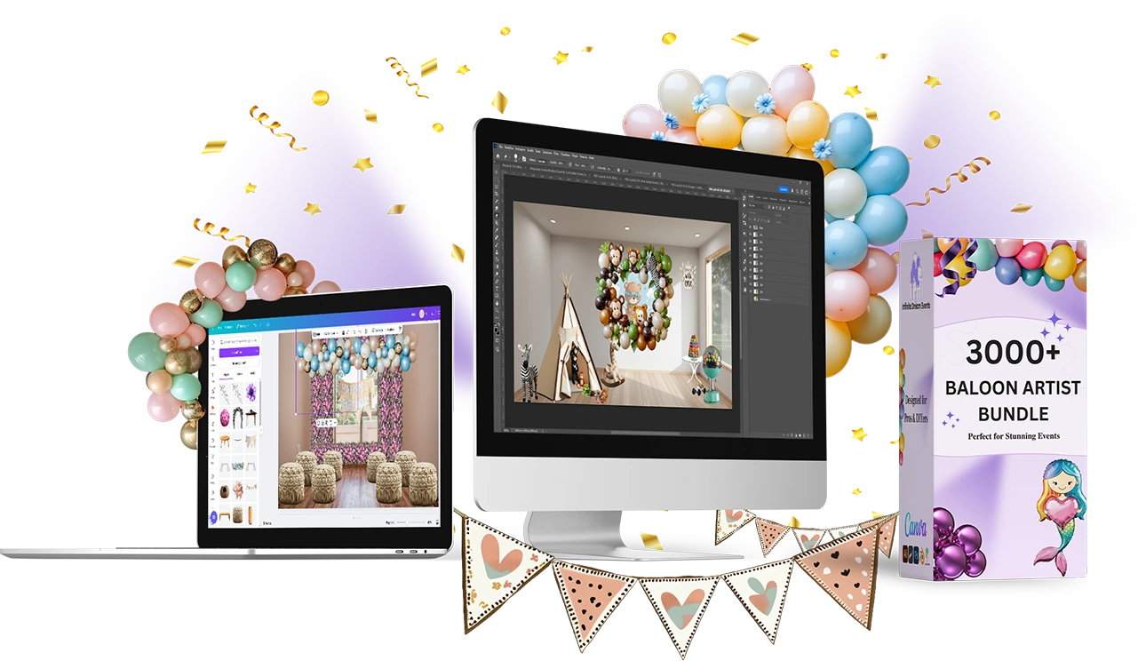 Transform Your Party Decorations Instantly with Over 3000+ Ready-to-Use Templates-(50%OFF)