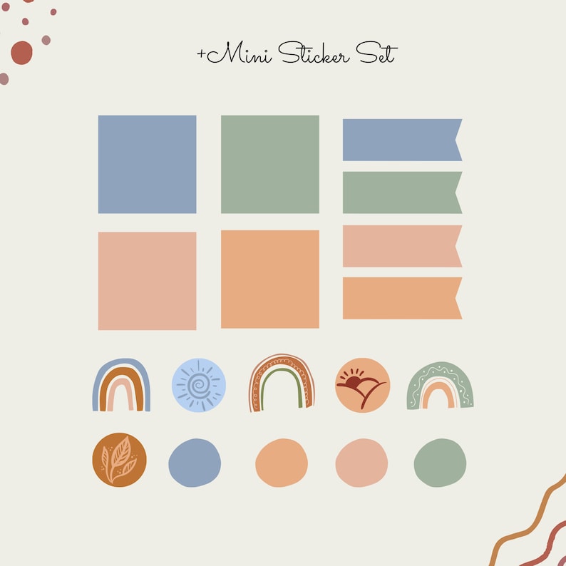 Boho 8 - Digital Notebook with Templates-(50%OFF)
