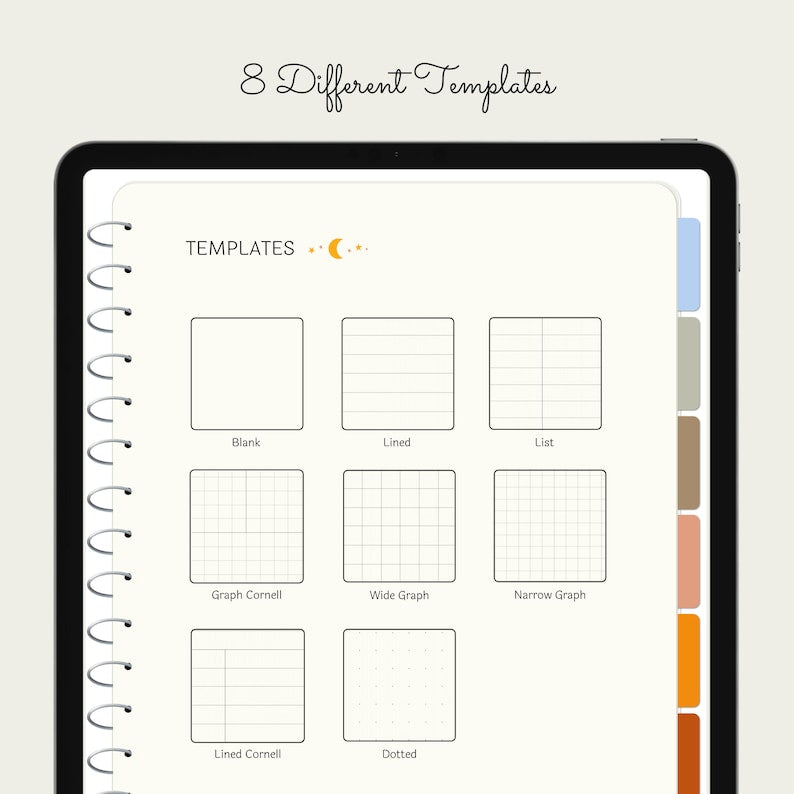 Boho 8 - Digital Notebook with Templates-(50%OFF)