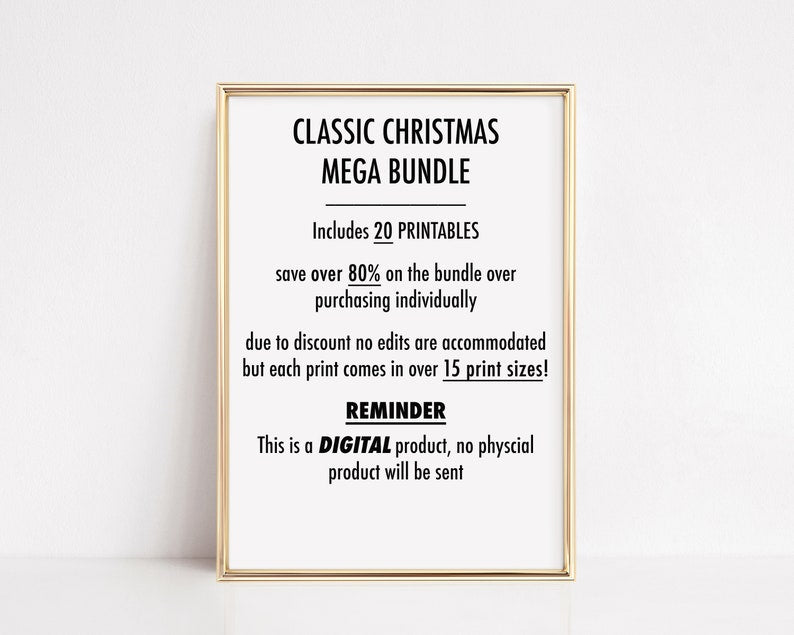 HolidayGlow - Classic Christmas Wall Art Collection-(50% OFF)