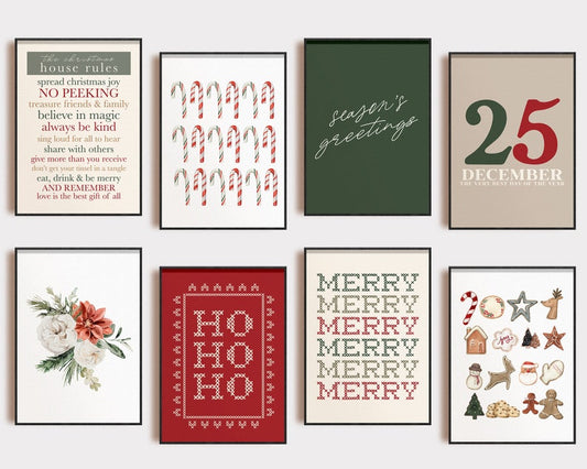 HolidayGlow - Classic Christmas Wall Art Collection-(50% OFF)