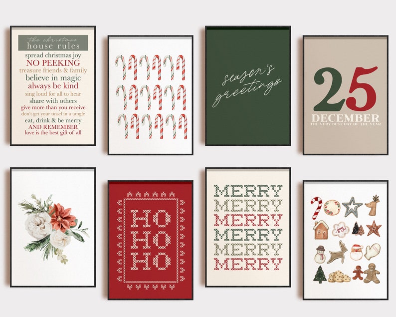HolidayGlow - Classic Christmas Wall Art Collection-(50% OFF)