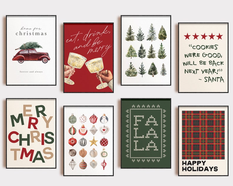 HolidayGlow - Classic Christmas Wall Art Collection-(50% OFF)