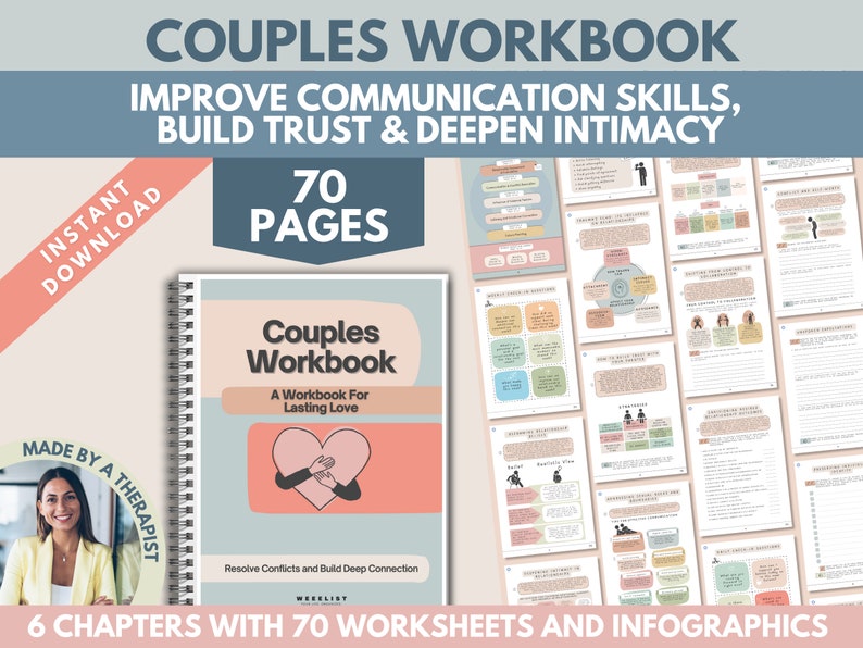 Couples Book Workbook Worksheets-(50%OFF)