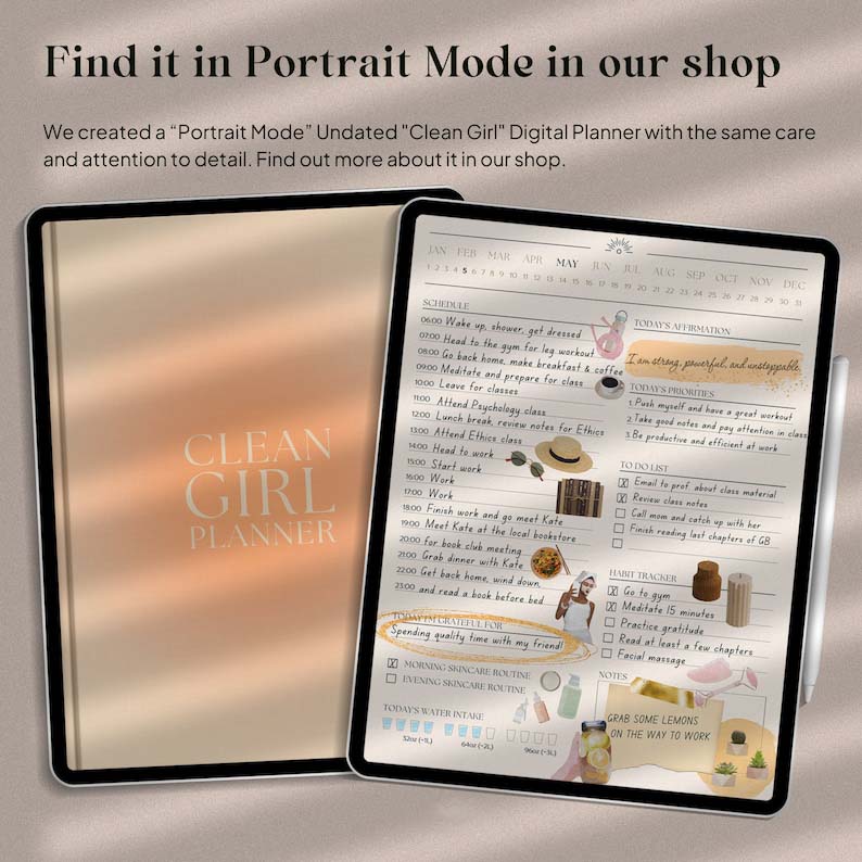 Clean Girl Digital Planner-(50%OFF)
