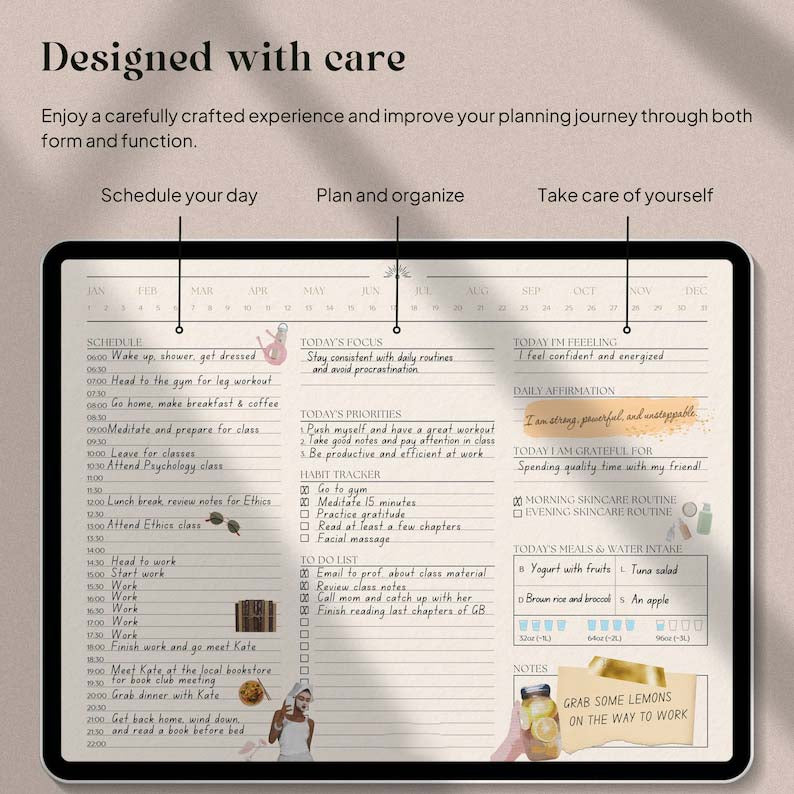 Clean Girl Digital Planner-(50%OFF)