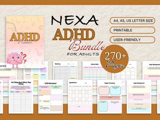 Nexa-ADHD Planner for Adults-(50%OFF)