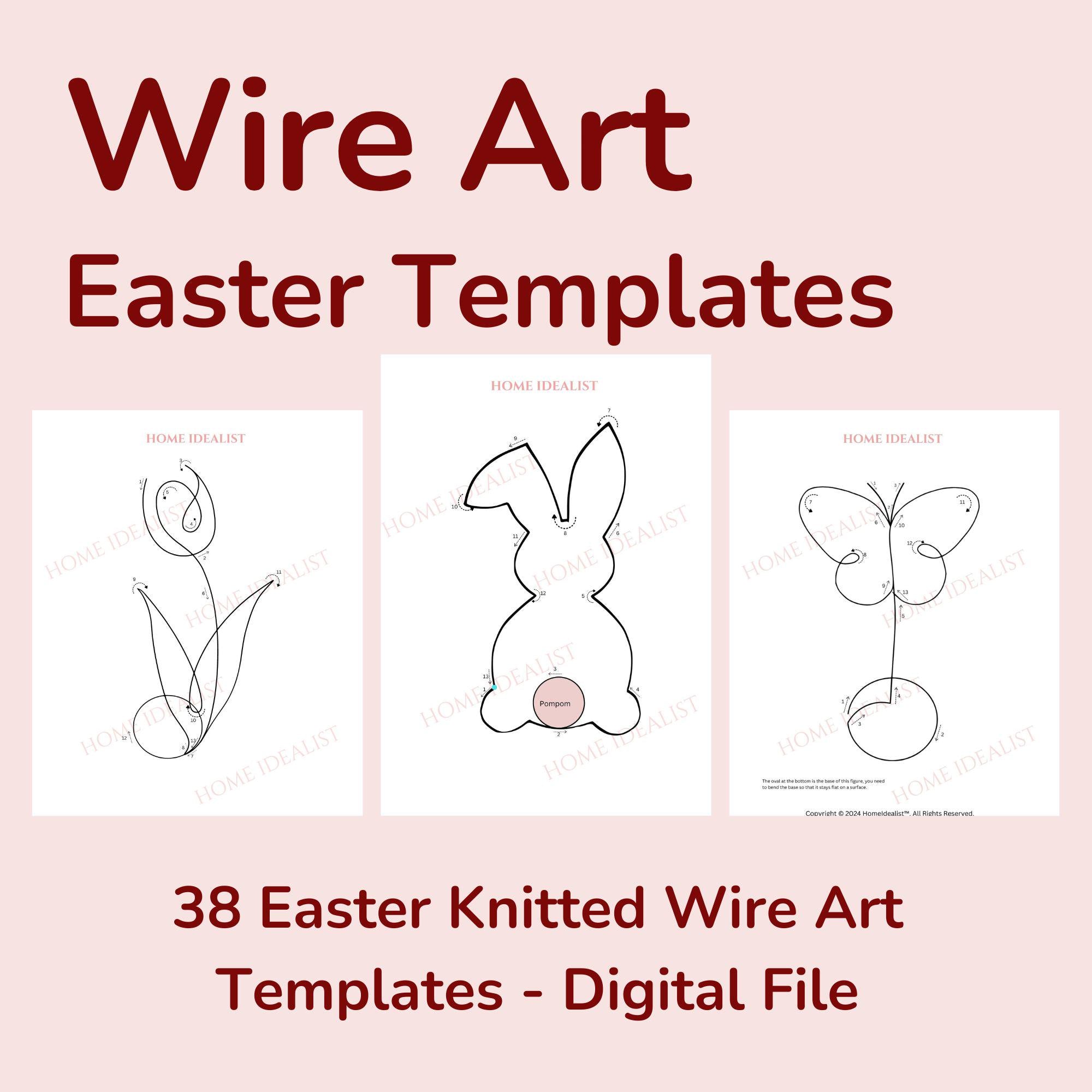 Knitted Wire Art – Digital Templates for Stunning Wire Creations-(50%OFF)