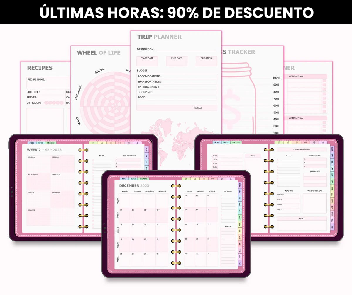 El Planificador Digital Todo Incluido (-90%)