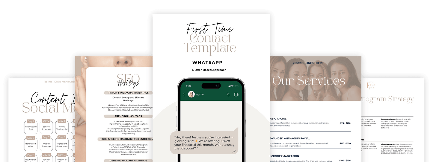 BeautyBoost - Your Ultimate Esthetician Business Toolkit-(50%OFF)